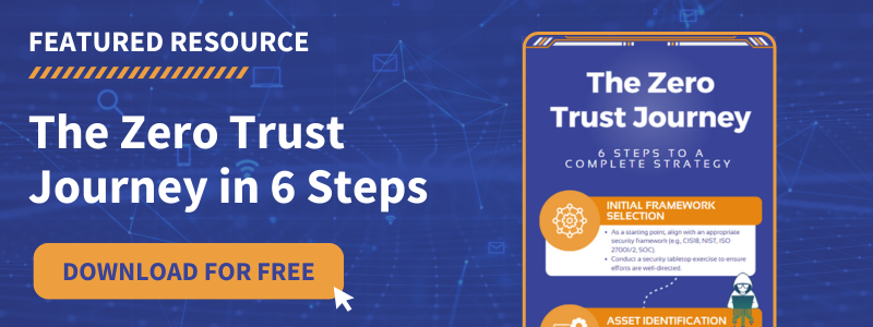 Promotional Image for a free Zero Trust Journey Infographic download